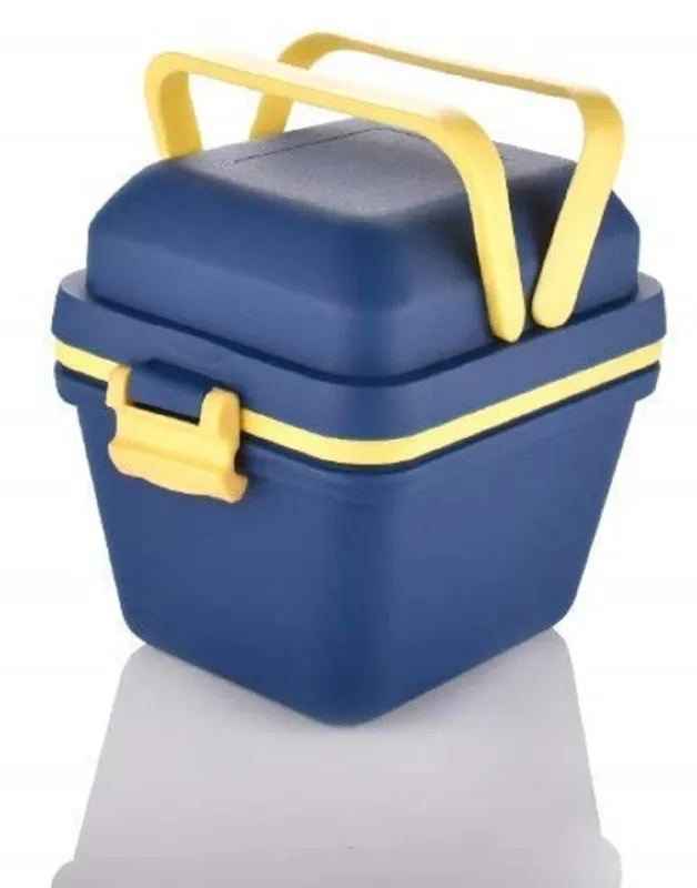 Tosaa Plastic Dieting Airtight Lunch/Tiffin Box Set 3 Compartment Tiffin with Handle & Push Lock for Travelling, School Kids & Office Exclusive,Blue (14 x 12 x 14 cm) Rs. 113