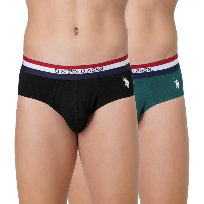 U.S. Polo ASSN. Mens EB002 Anti Microbial Signature Cotton Stretch Underwear Brief -Pack of 2 Rs. 306