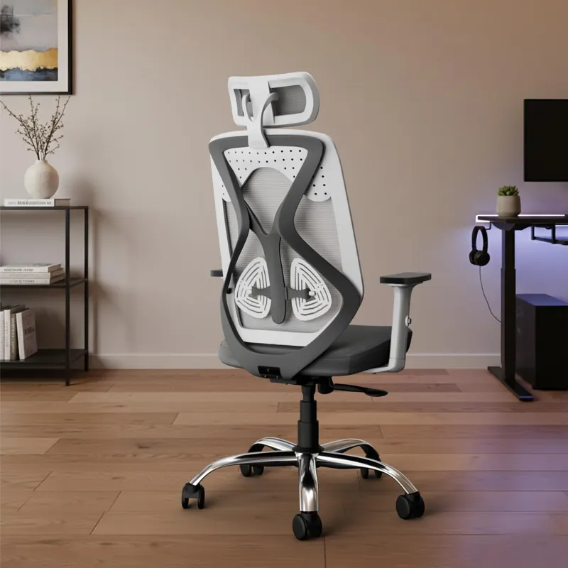 Vergo Transform Classic Ergonomic Mesh Office Chair, High Back, Lumbar Support, 1D Armrests, Single Tilt-Lock Recline, Heavy-Duty Metal Base, Rs. 6150
