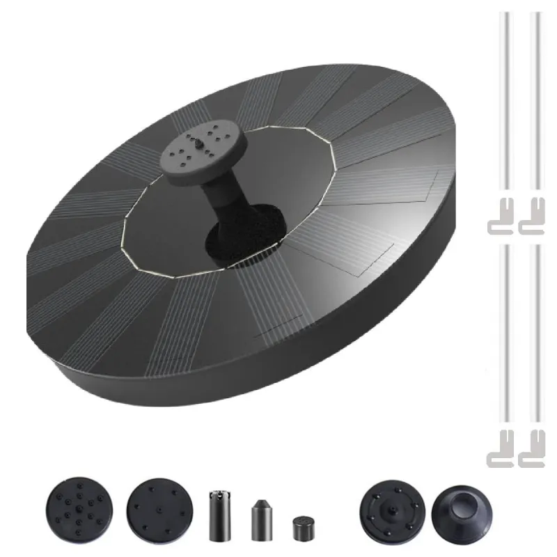 Verilux Plastic Fountain Solar Power Floating Water Pump For Pool Pond Garden And Patio Plants Round 7V 1.4W (Black) Rs. 814