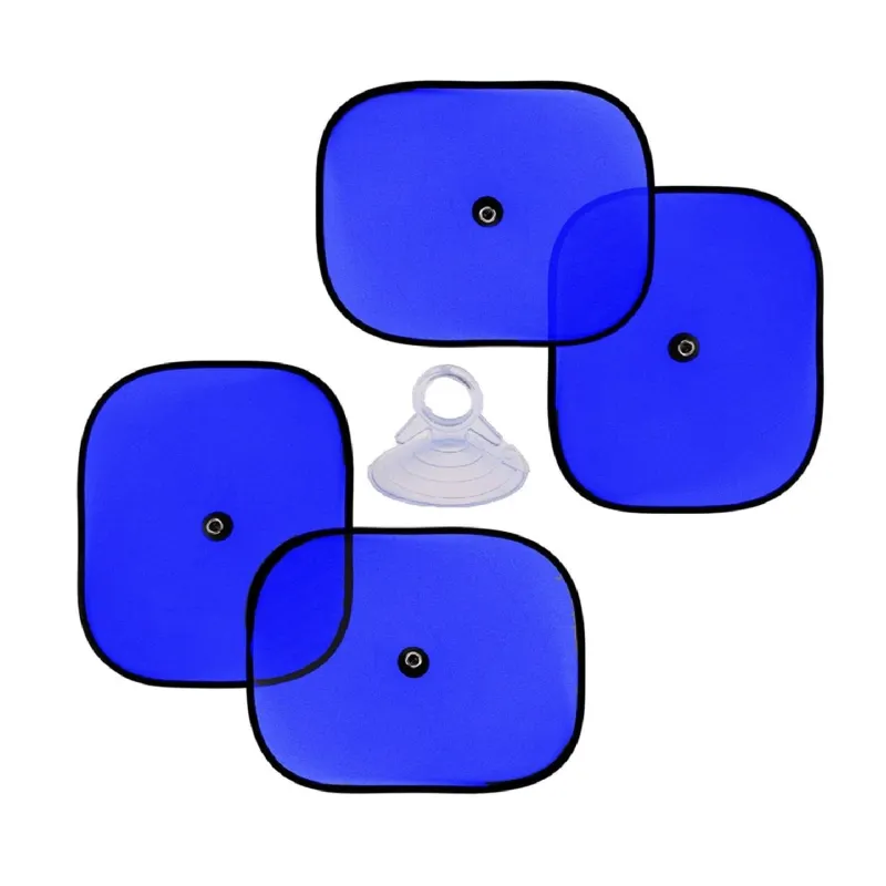 Vocado Car Side Window Stick On Sunshade Set of 4-Blue for Accord Rs. 96