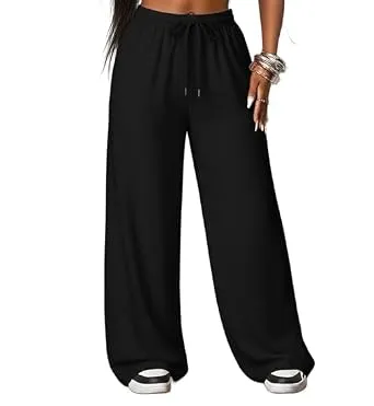 Women’s Baggy Fit Track Pants | Full Elastic Waist Jogger Track Pant | Relaxed Fit Casual Sweatpants for Women | Comfortable Everyday Sports & Lounge Rs. 349