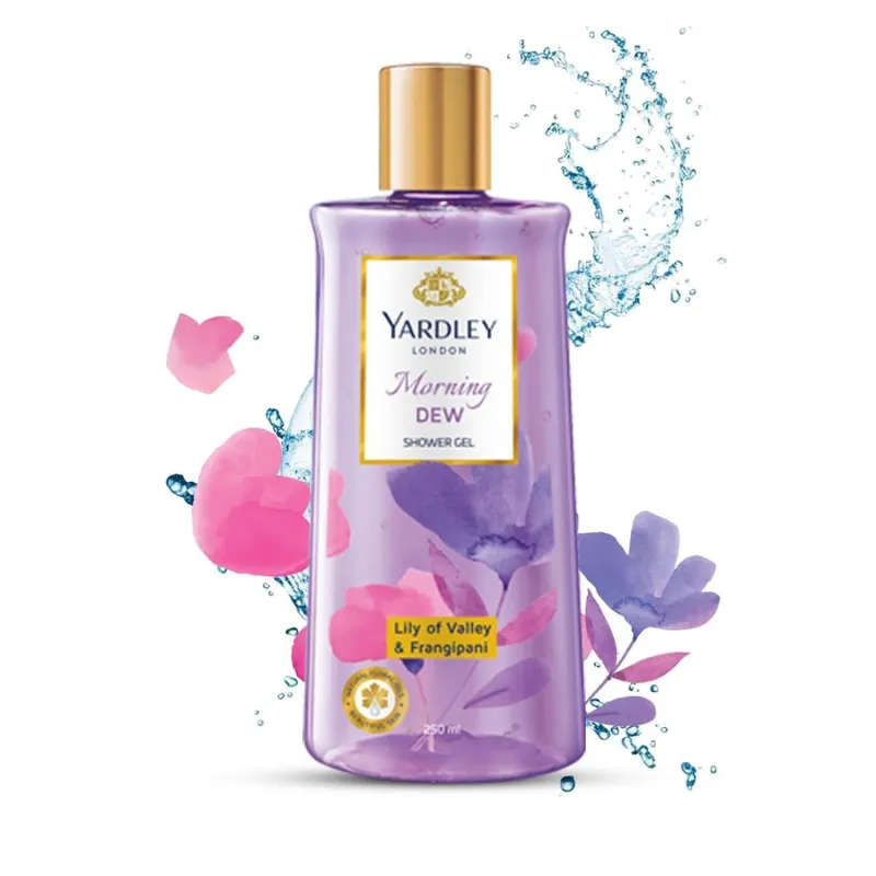 Yardley London| Shower Gel| Morning Dew| with Natural Oils of Lily of the Valley & Frangipani| No Parabens| No Silicones | 250ml Rs. 125