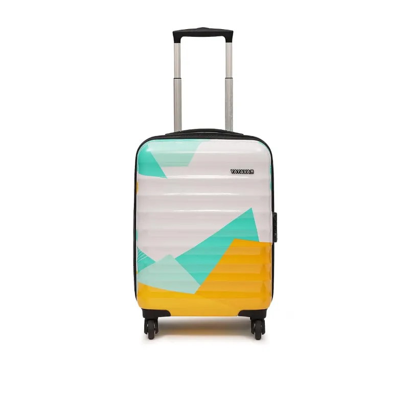 YAYAVAR Mexico Textured Polycarbonate Hard-Sided Luggage Bag – 35L | Large Check-in Trolley with 4 Spinner Wheels, Number Lock, Scratch Resistant, Rs. 2492