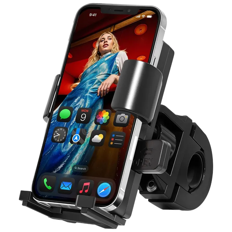 ZEBRONICS BMH110, Bike Smartphones Mobile Holder, Upto 6.1 Inches, 360° Rotatable, One Press Lock and Release, Stable and Secure, Anti-Skid Silicone Rs. 199