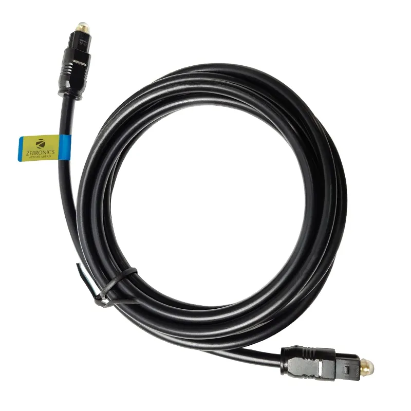 ZEBRONICS OC150 Optical Cable Supporting Dolby Digital Plus With 8 Channel (7.1) Audio Support, 1.5M, Transmission, For Smart TV, AV Receivers And Rs. 199