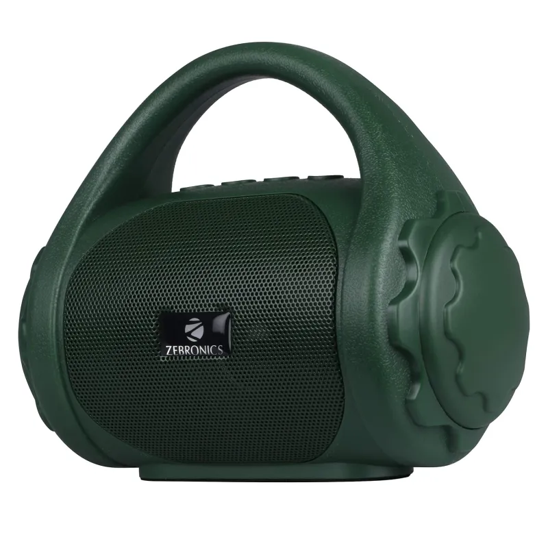 Zebronics ZEB-COUNTY 3W Wireless Bluetooth Portable Speaker With Supporting Carry Handle, USB, SD Card, AUX, FM & Call Function. (Green) Rs. 449