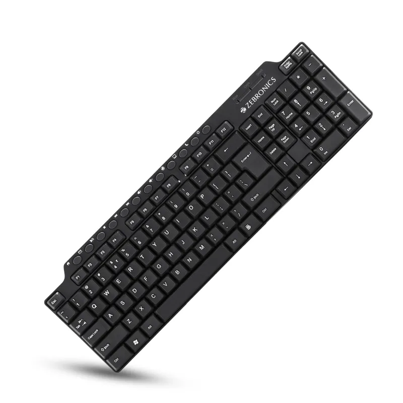 Zebronics ZEB-KM2100 Multimedia USB Keyboard Comes with 114 Keys Including 12 Dedicated Multimedia Keys & with Rupee Key Rs. 249