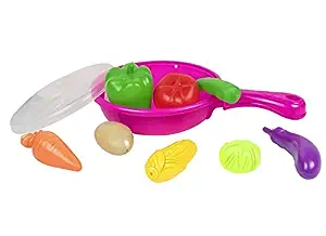 itoys Vegetable Set with Pan for Kids 10 Pcs of Different Fruits,Multicolor Rs. 185
