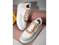 El Paso Women White & Green Colourblocked Lightweight Sneakers Rs. 599