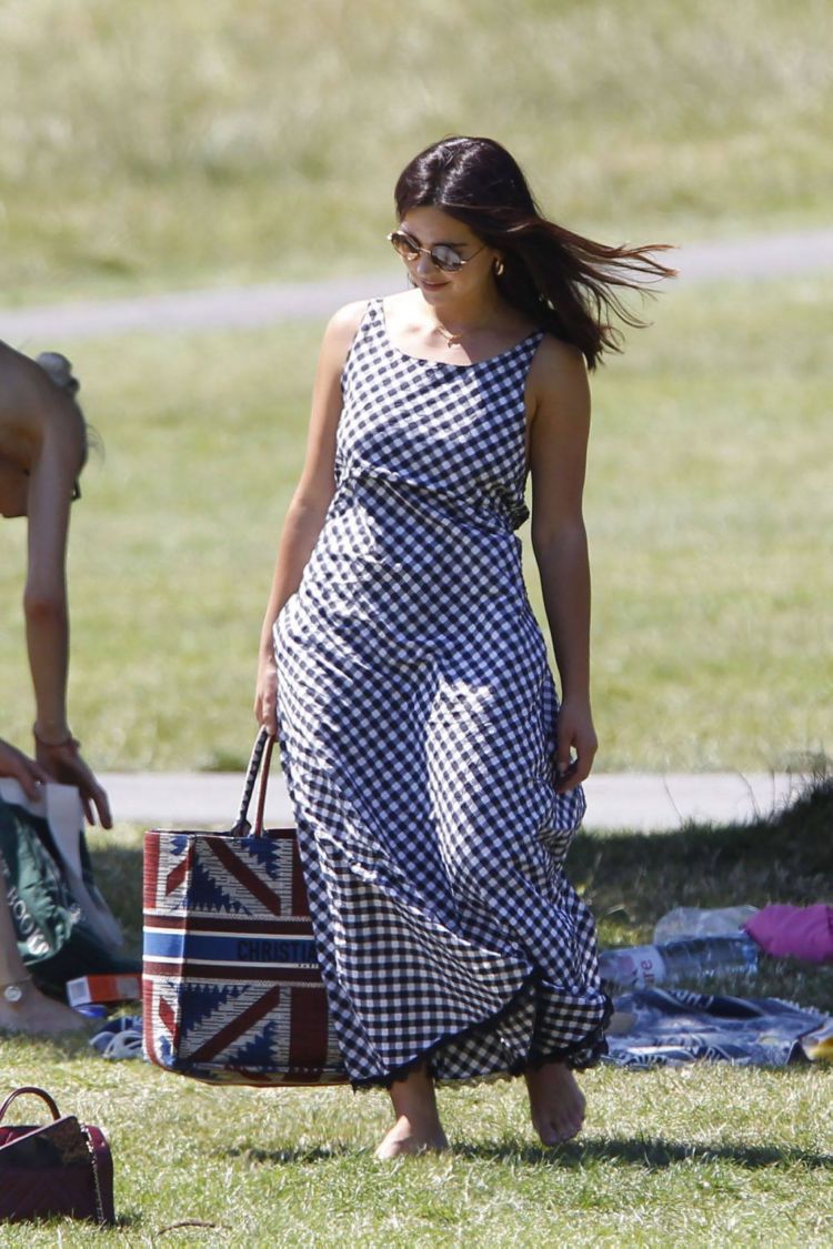 Jenna Coleman Candids In A Park Out In London