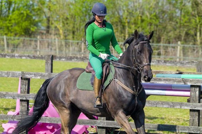 Katie Price Spotted Shopping And Horse Riding In London