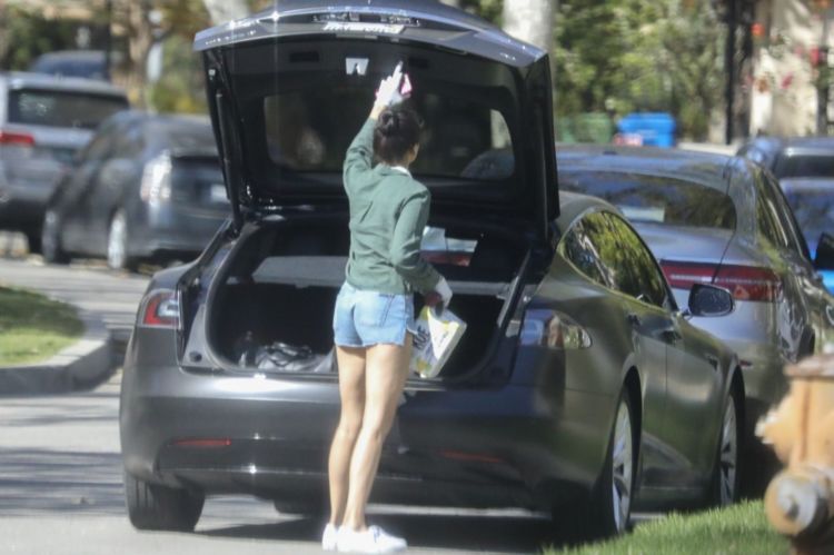 Nina Dobrev Heading For A House Party In Santa Monica