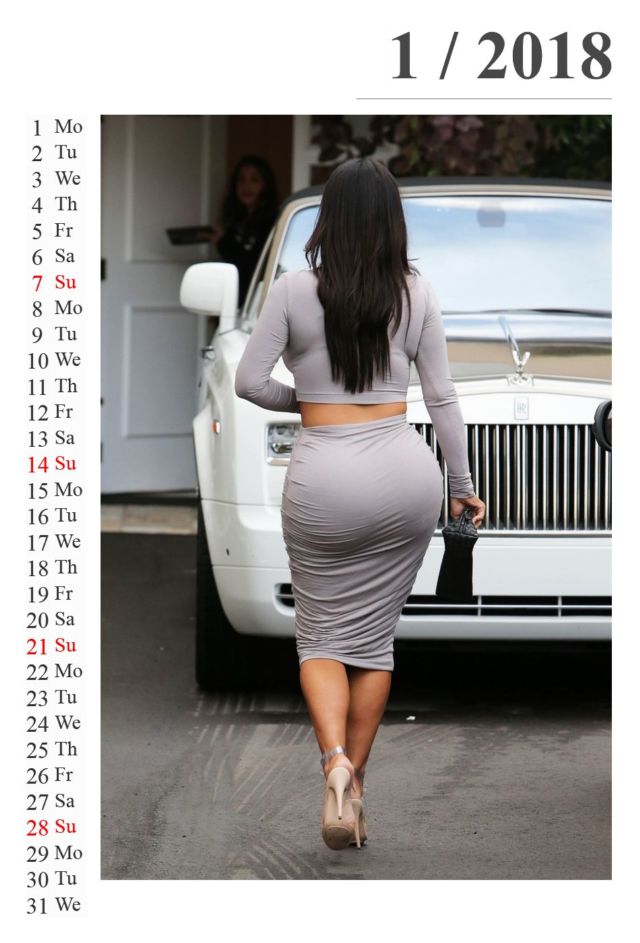 Must Awaited Kim Kardashian Calendar Of 2018 Is Here