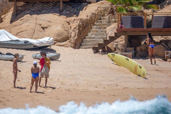 Eiza Gonzalez In A Blue Bikini On The Beach In Cabo San Lucas