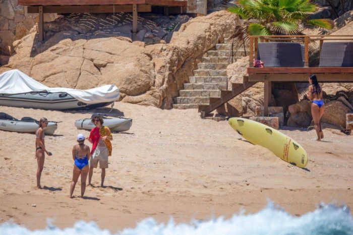 Eiza Gonzalez In A Blue Bikini On The Beach In Cabo San Lucas